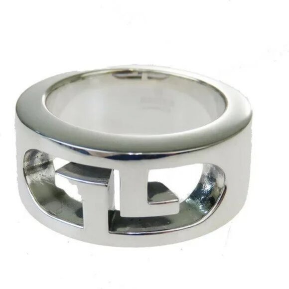 Gucci US Size 4 Silver 925 Ring Silver - Picture 1 of 12